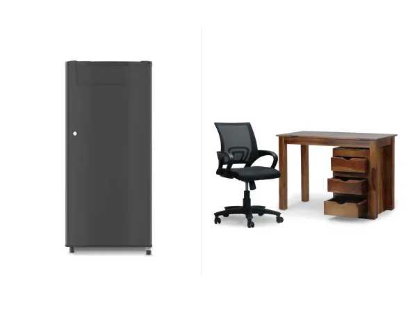 Fridge with Alexa Study Set Combo